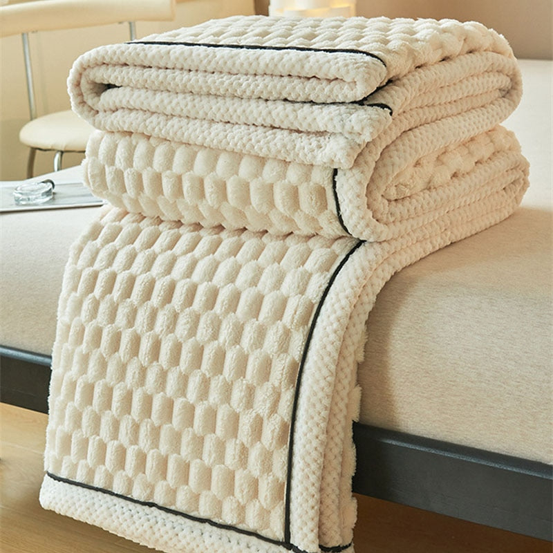 Winterdecke | Plüsch | Warm | Fleecedecke | Flauschige Decke