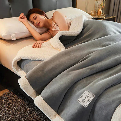 Winterdecke – Plüsch – flauschig – warme Decke – Fleecedecke