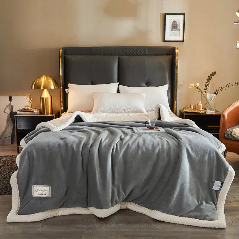 Winterdecke – Plüsch – flauschig – warme Decke – Fleecedecke
