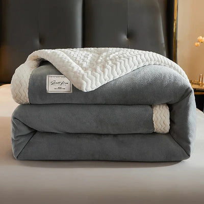 Winterdecke – Plüsch – flauschig – warme Decke – Fleecedecke