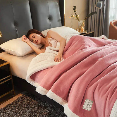 Winterdecke – Plüsch – flauschig – warme Decke – Fleecedecke