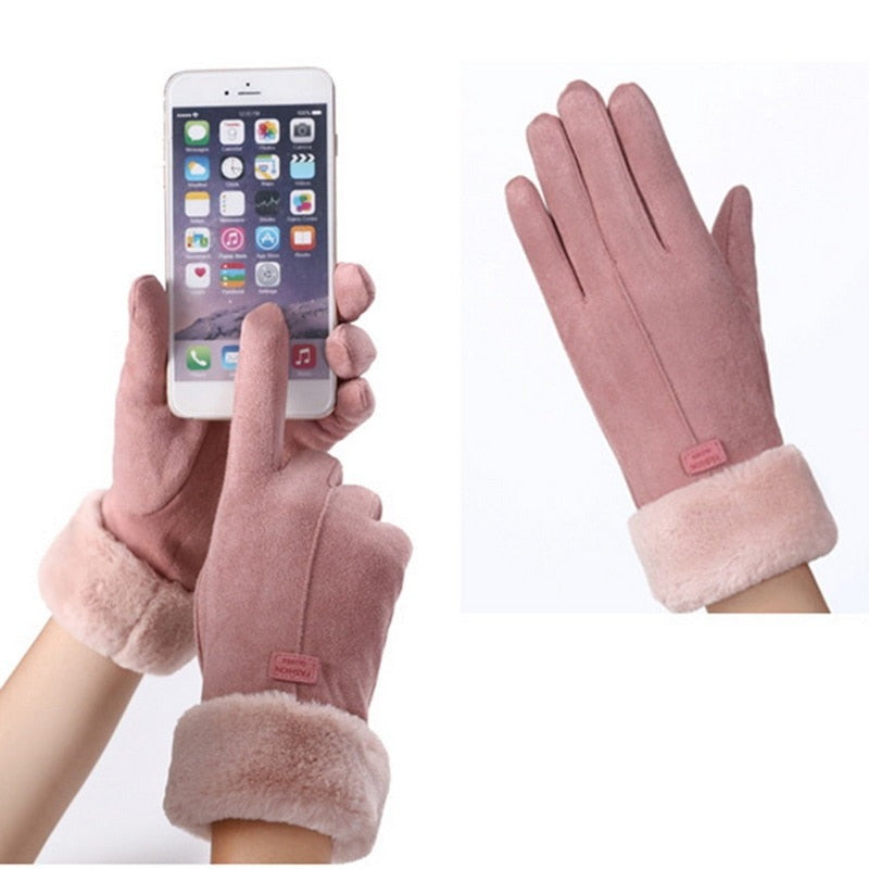 Winterhandschuhe | Warm | Pelz | Thermohandschuhe | Damenhandschuhe