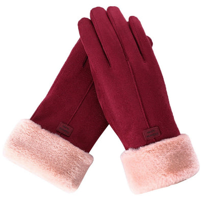 Winterhandschuhe | Warm | Pelz | Thermohandschuhe | Damenhandschuhe