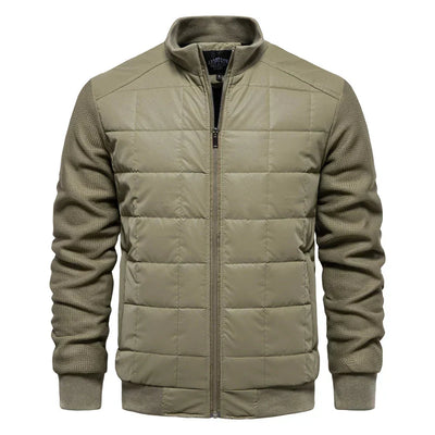 Winterjacke – dünne, gesteppte Herbst- und Winterjacke mit Reißverschluss für Herren