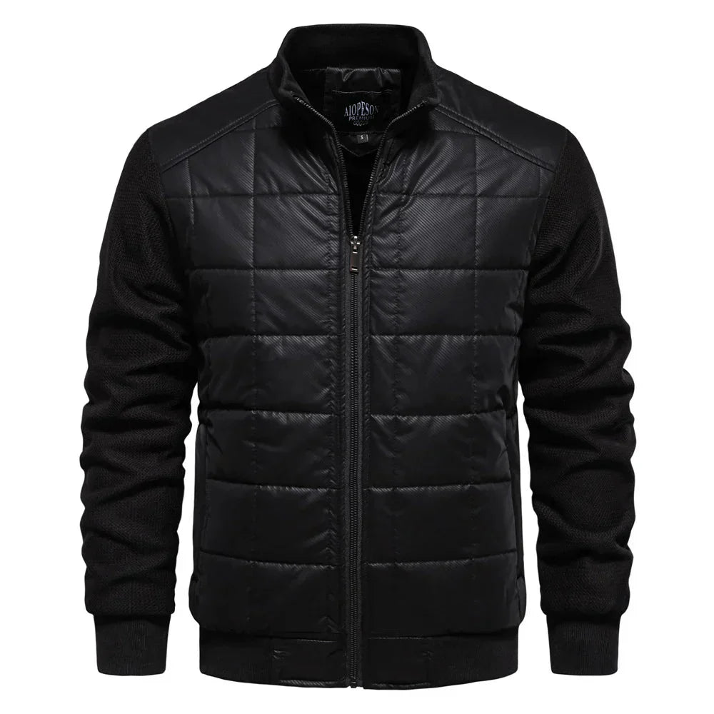 Winterjacke – dünne, gesteppte Herbst- und Winterjacke mit Reißverschluss für Herren