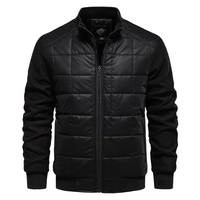 Winterjacke – dünne, gesteppte Herbst- und Winterjacke mit Reißverschluss für Herren