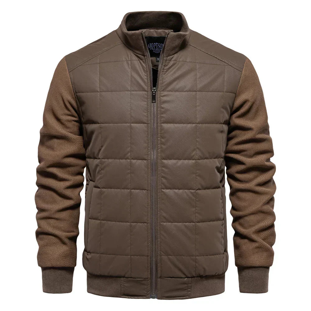 Winterjacke – dünne, gesteppte Herbst- und Winterjacke mit Reißverschluss für Herren