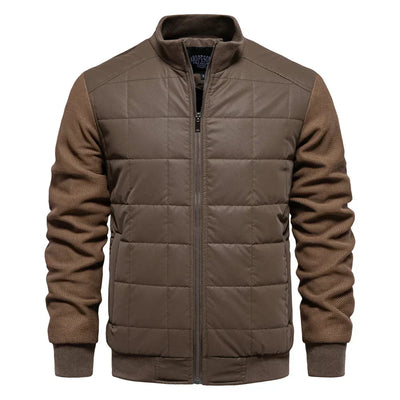 Winterjacke – dünne, gesteppte Herbst- und Winterjacke mit Reißverschluss für Herren