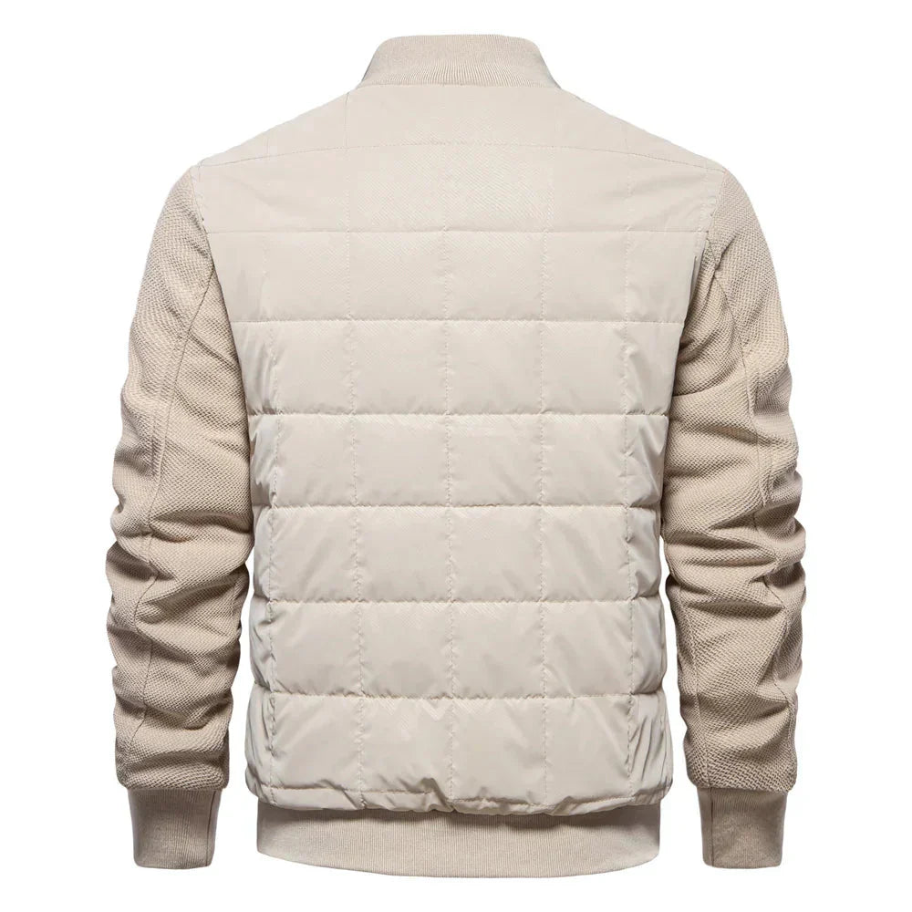 Winterjacke – dünne, gesteppte Herbst- und Winterjacke mit Reißverschluss für Herren