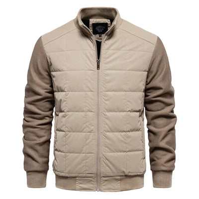 Winterjacke – dünne, gesteppte Herbst- und Winterjacke mit Reißverschluss für Herren