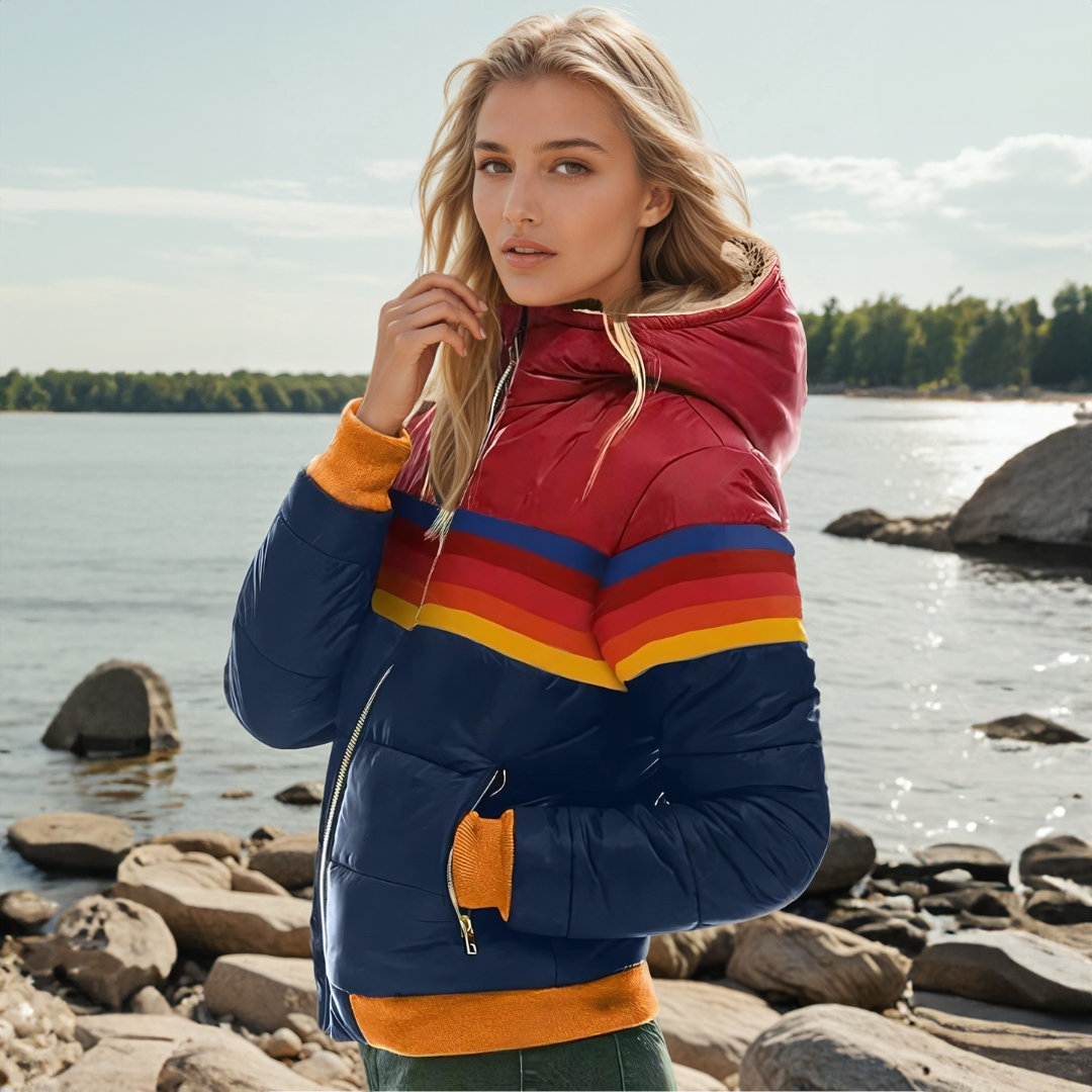 Winterjacke – mit Kapuze – mit Reißverschluss – Daunenjacke – Damenjacken