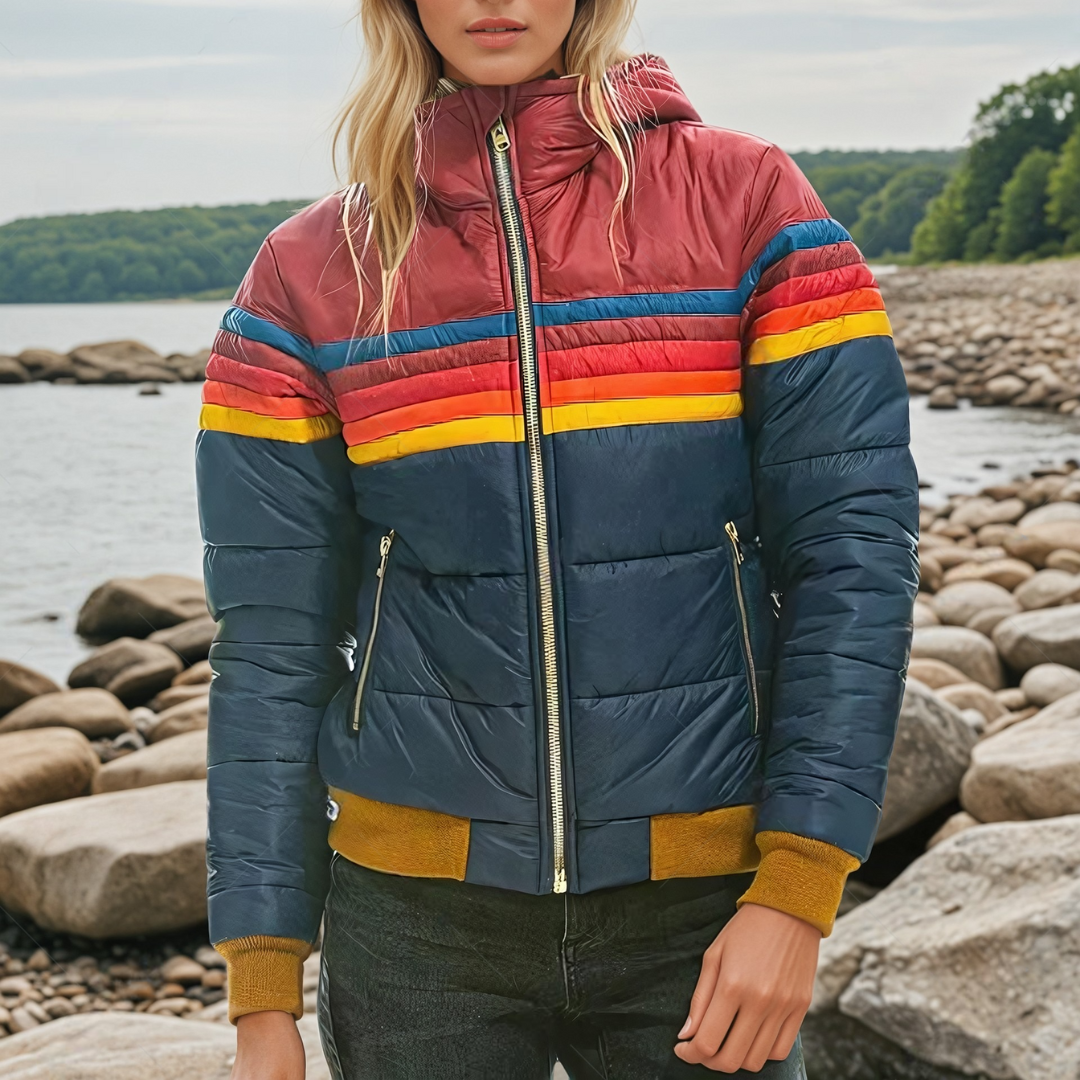 Winterjacke – mit Kapuze – mit Reißverschluss – Daunenjacke – Damenjacken