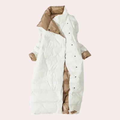 Wintermantel – Warm – Knöpfbar – Daunenmantel – Langer Wintermantel für Damen