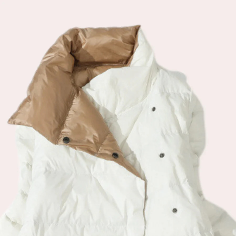 Wintermantel – Warm – Knöpfbar – Daunenmantel – Langer Wintermantel für Damen