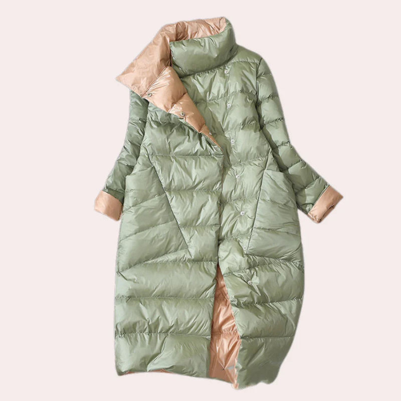 Wintermantel – Warm – Knöpfbar – Daunenmantel – Langer Wintermantel für Damen