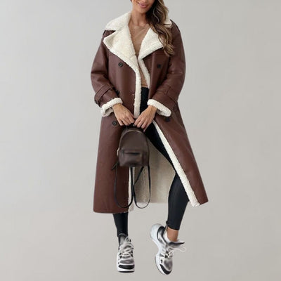 Wintermantel – Zweireiher – Gürtel – Langer Mantel – Winterjacken für Damen