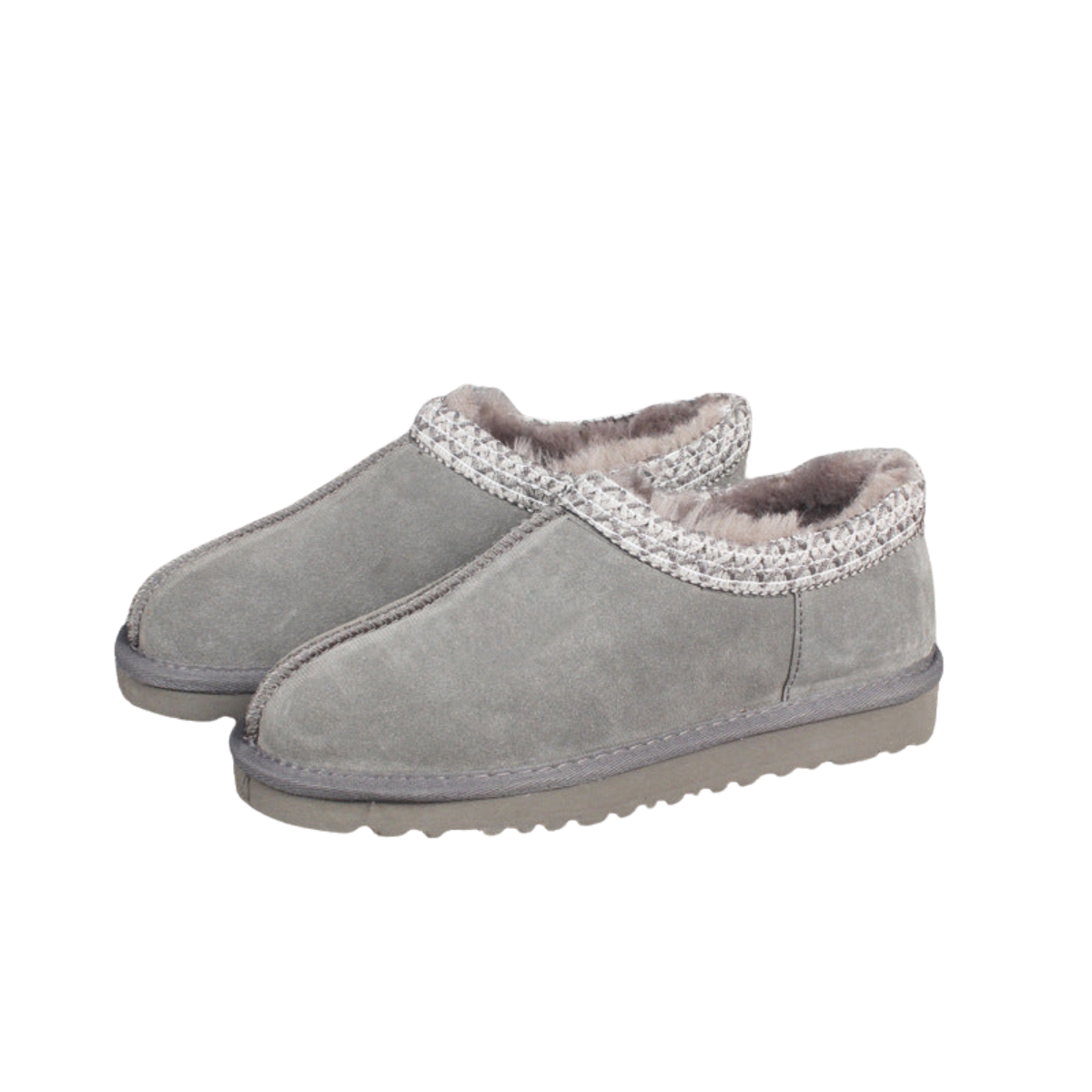Winterschuhe – Aus Wildleder – Mit Fell gefüttert – Slip-On-Stiefel – Winterstiefel für Damen