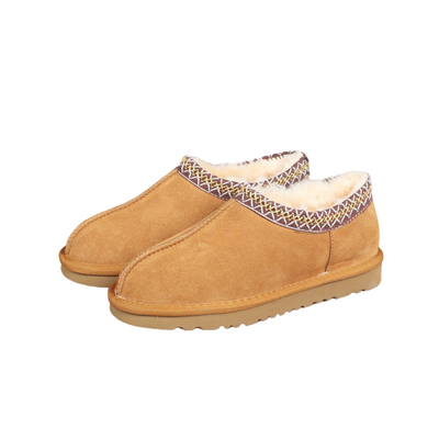 Winterschuhe – Aus Wildleder – Mit Fell gefüttert – Slip-On-Stiefel – Winterstiefel für Damen