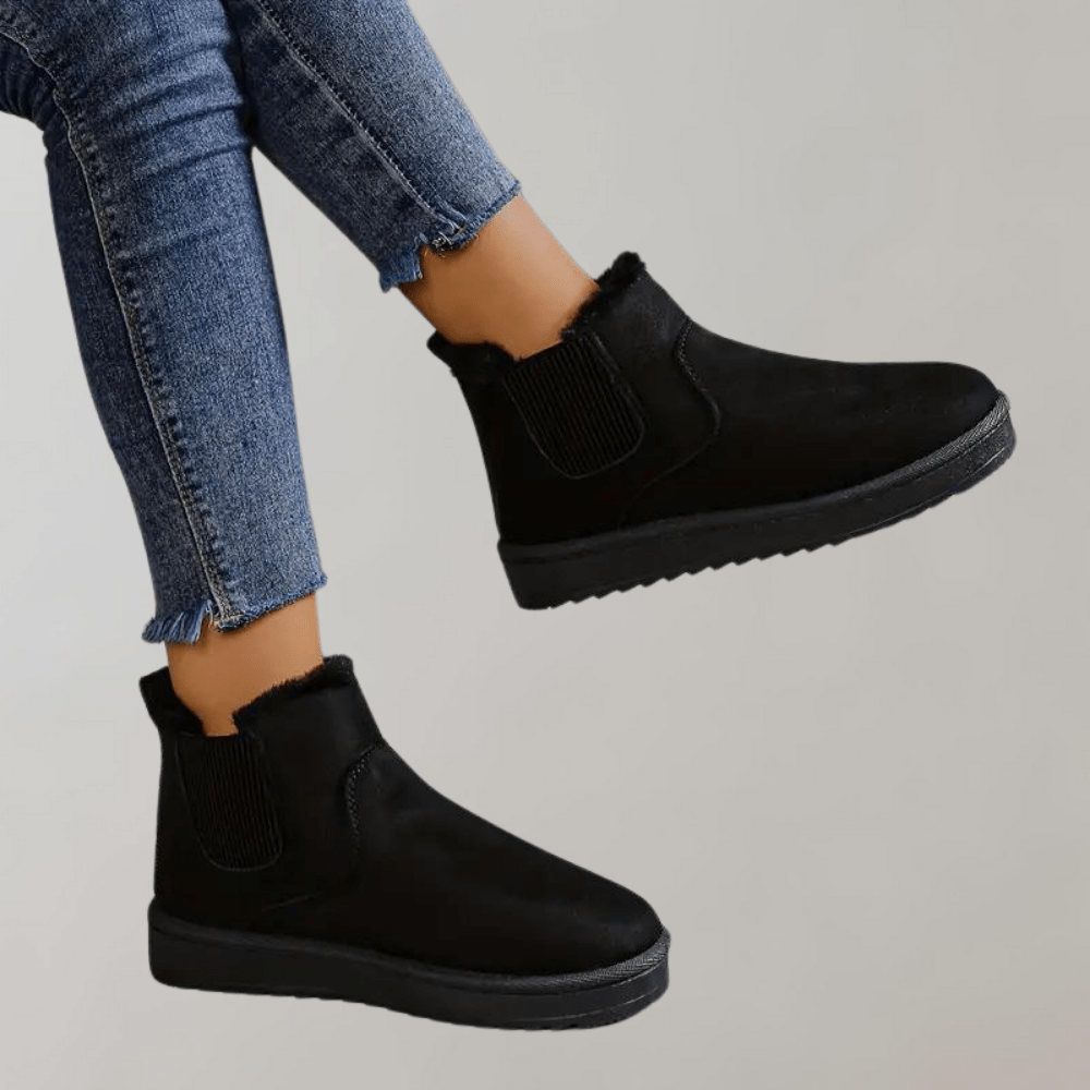 Winterstiefel | Slip-Ons | mit Fell gefüttert | Stiefeletten | Damenstiefel
