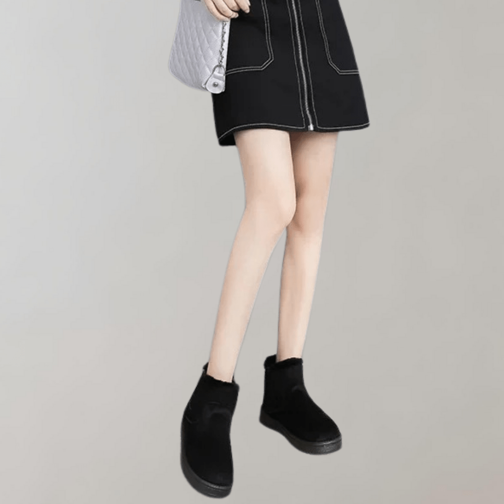 Winterstiefel | Slip-Ons | mit Fell gefüttert | Stiefeletten | Damenstiefel