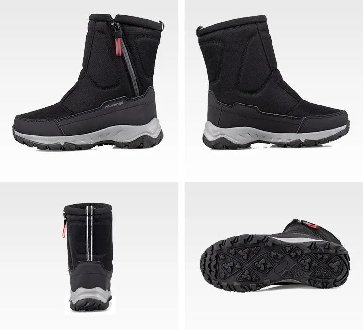 Winterstiefel | Wasserdicht | Rutschfest | Schneestiefel | Herrenstiefel