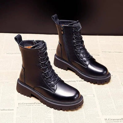 Winterstiefel | mit Fell gefüttert | Schnürstiefel | Stiefeletten | Damenstiefel