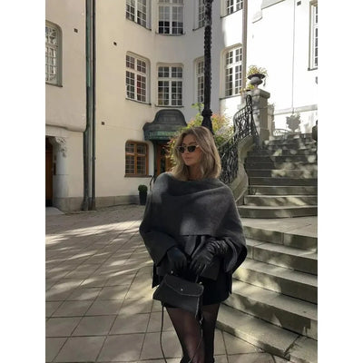 Wolljacke – Kurz – Herbst – Jacke mit Schal – Damenjacken