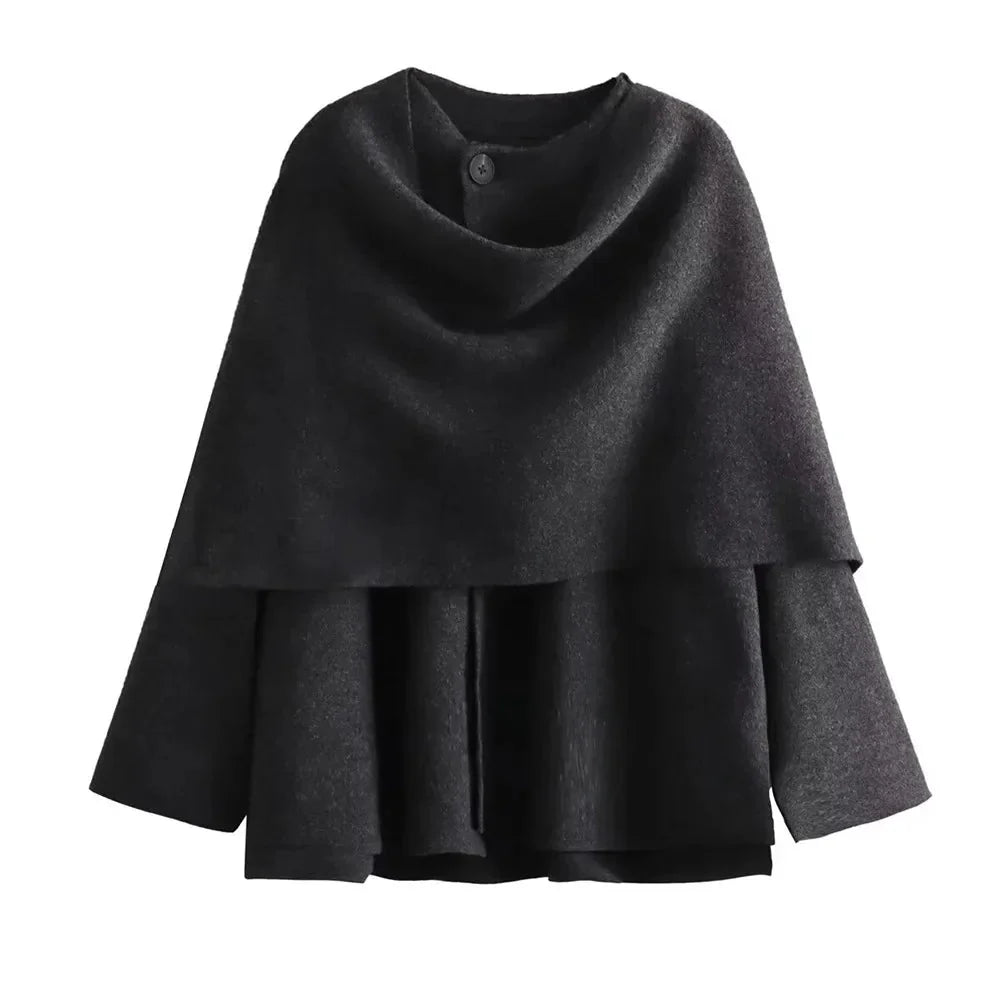 Wolljacke – Kurz – Herbst – Jacke mit Schal – Damenjacken