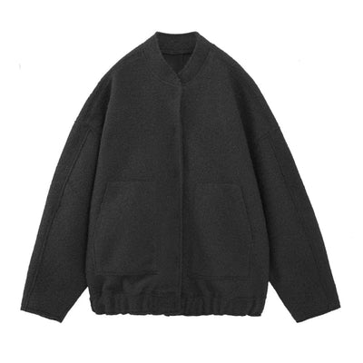Wolljacke – zum Knöpfen – Kurz – Oversize-Jacke – Winterjacke für Damen