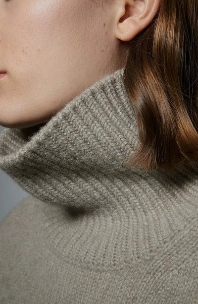 Wollpullover | Lockere Passform | Rollkragenpullover | Strickpullover | Winterkleidung für Damen
