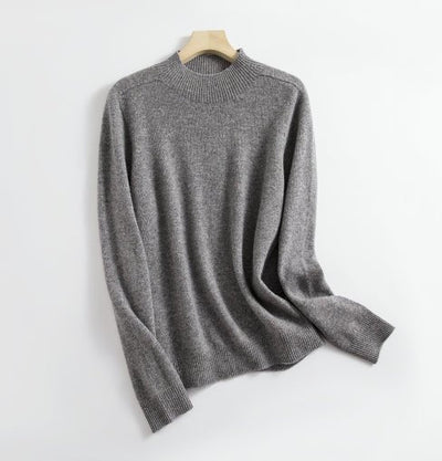 Wollpullover – hochgeschlossen – langärmlig – Strickpullover – Damenbekleidung