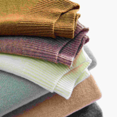 Wollpullover – hochgeschlossen – langärmlig – Strickpullover – Damenbekleidung