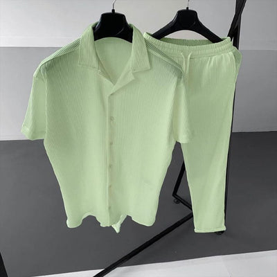 Zweiteiliges Set | Kurzarm | Kordelzug | Co-Ord Sets Herren | Herrenbekleidung