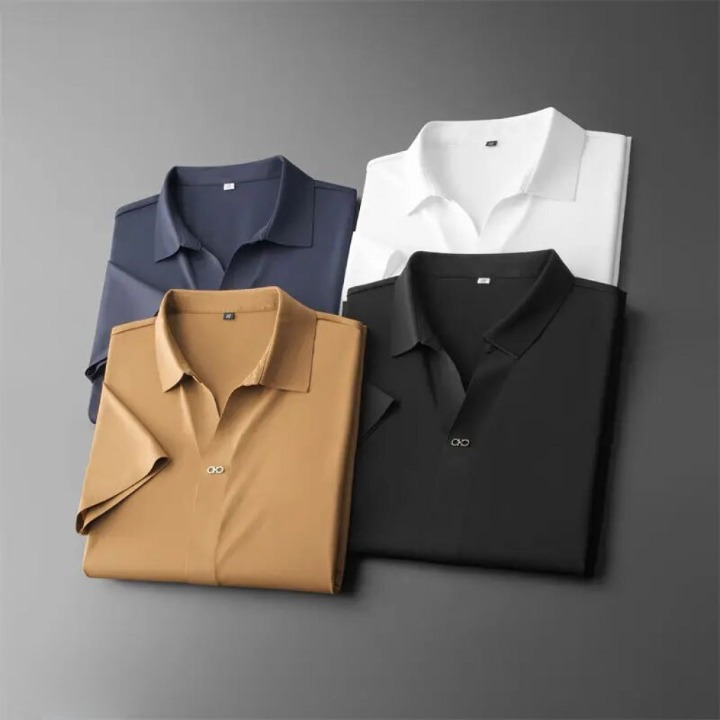 Zweiteiliges Set - Kurzarm - Stretch - Polo Set - Herrenbekleidung