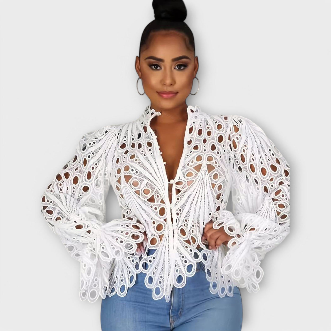 Asymmetrische Bluse Saelina für Damen – Modernes Design, Vielseitig und Bequem in S-XL