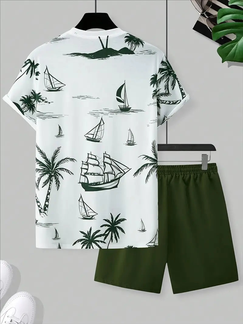 Barea – Elegant Sommer Zweiteilig Gedruckt  Set