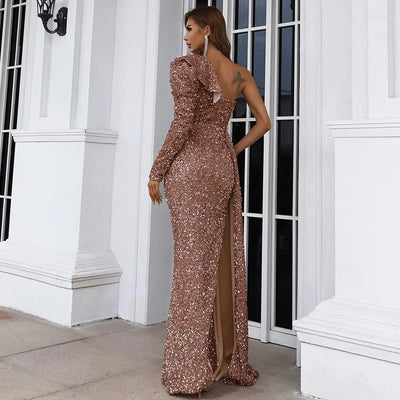 Evan - Glitzerndes Maxikleid für Frauen
