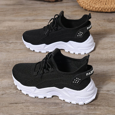 Bequeme Atmungsaktive Knit Sneakers für Damen