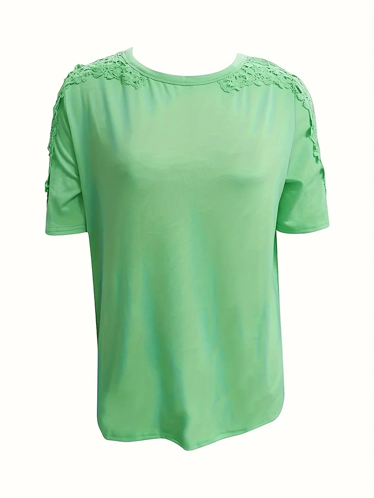 Ancuta – Elegantes Sommer Kurzarm T Hemd Mit Spitze