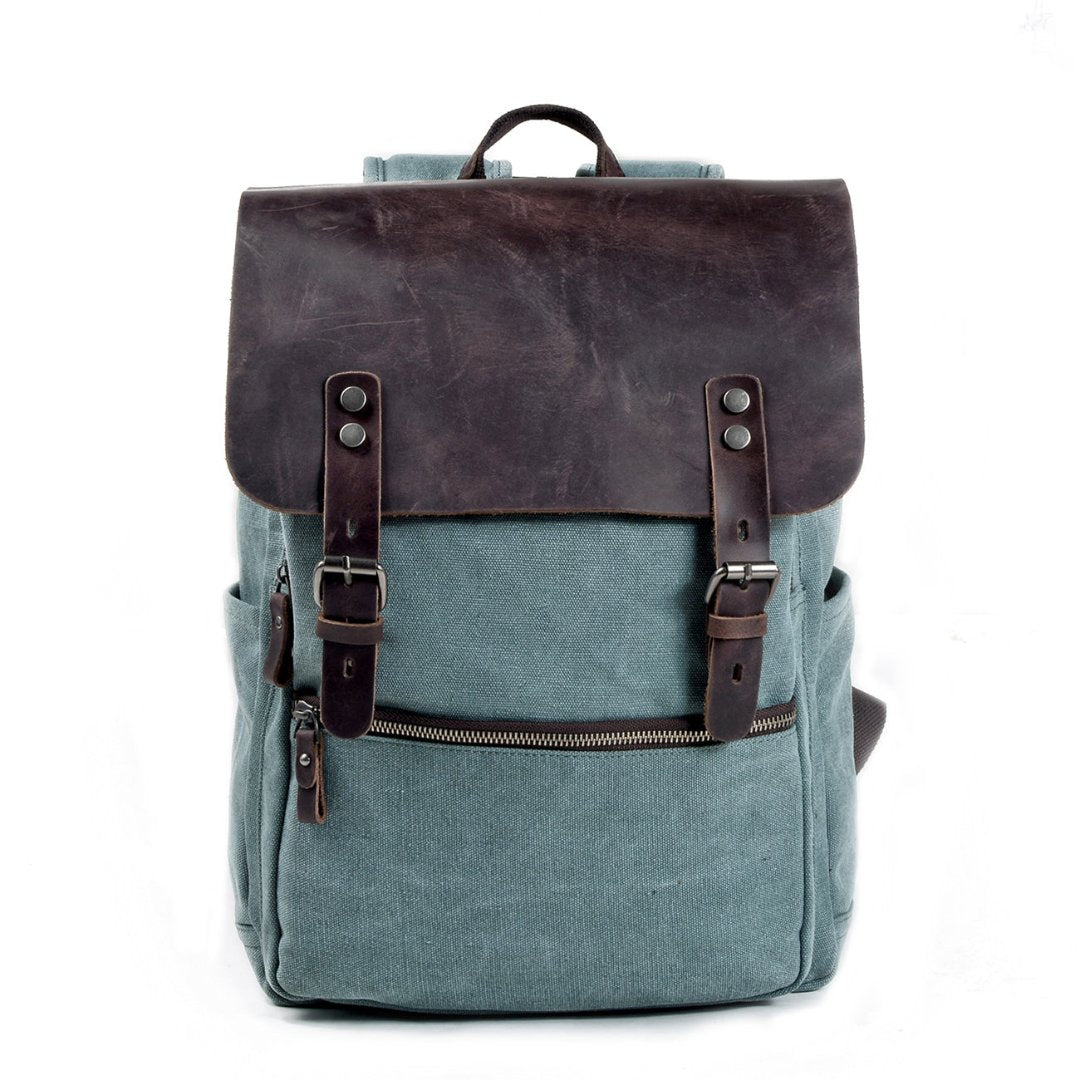 Arne | Herren Leinwand Vintage Rucksack | Draußen
