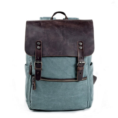 Arne | Herren Leinwand Vintage Rucksack | Draußen