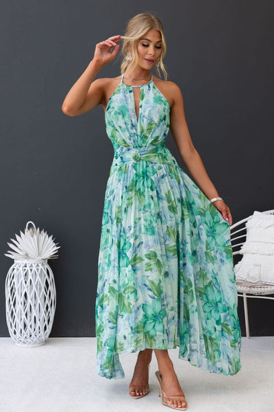 ANNEMARIE™ - LANGES GEBLÜMTES KLEID