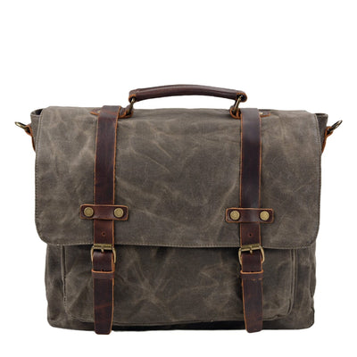 Lucadim | Herren Leinwand Bote Tasche | Vintage