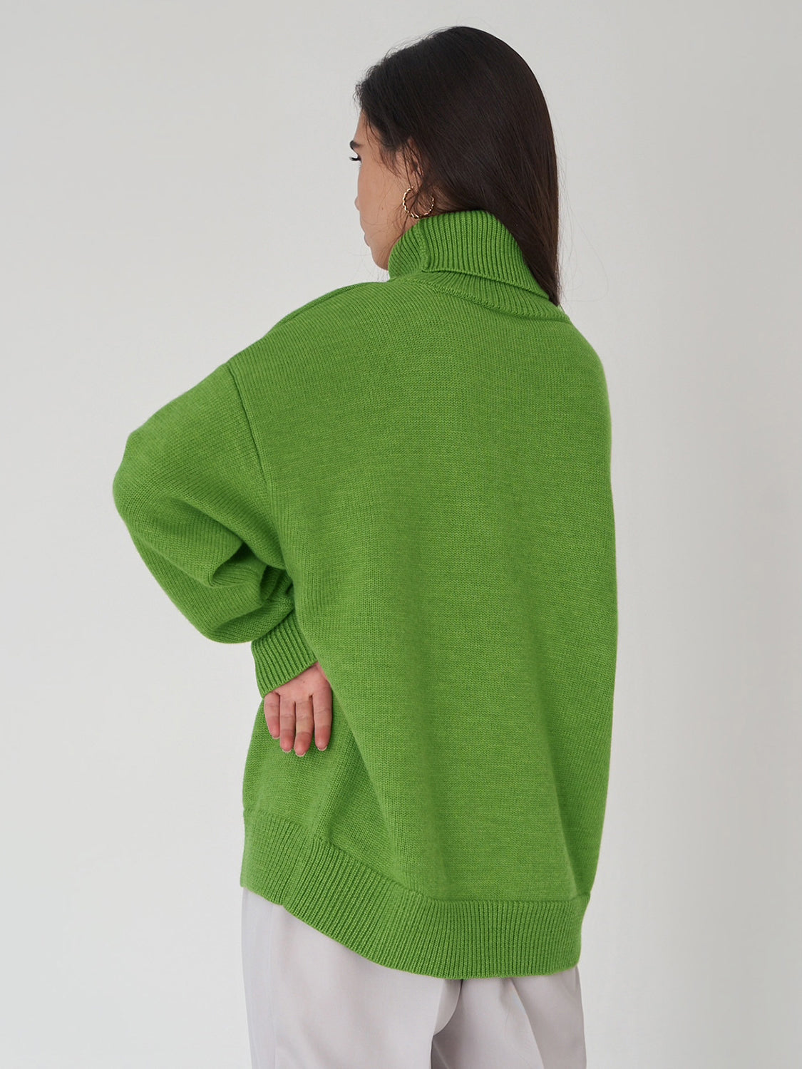 Langarm-Rollkragenpullover