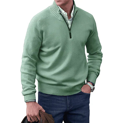 Tobi - benoit eleganter Kaschmirpullover mit Reißverschluss