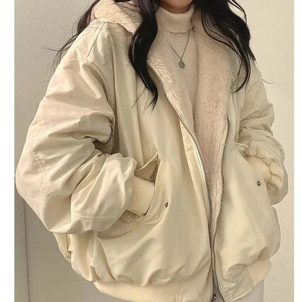 Arra - stilvolle dicke jacke mit wendefunktion