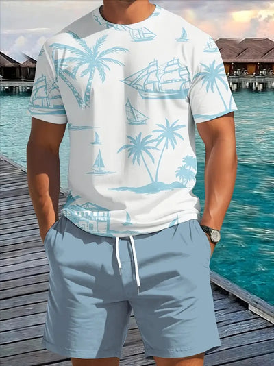 Barea – Elegant Sommer Zweiteilig Gedruckt  Set