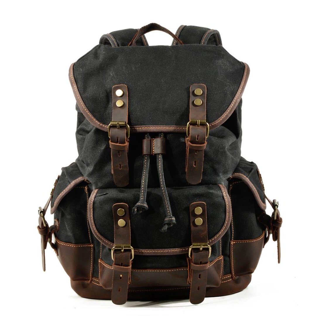 Kimba | Herren Leinwand Robuster Rucksack | Vintage