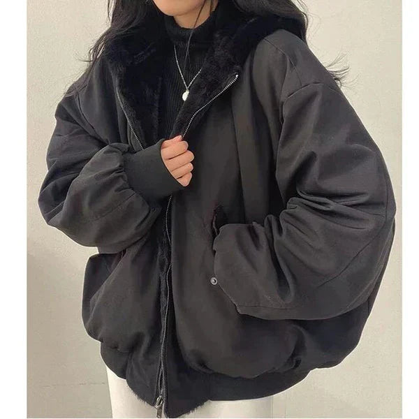 Arra - stilvolle dicke jacke mit wendefunktion