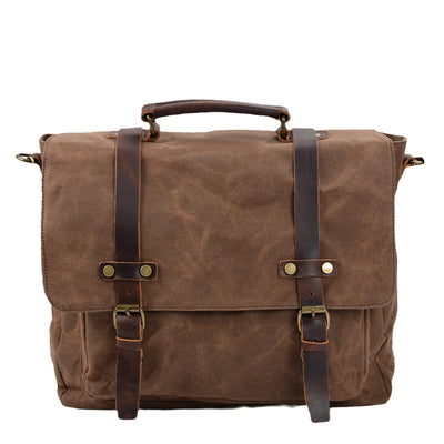 Lucadim | Herren Leinwand Bote Tasche | Vintage